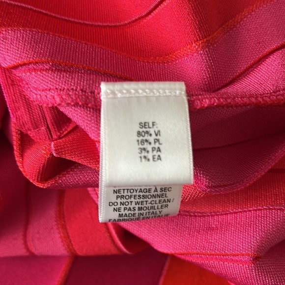 Carolina Herrera,Short-Sleeve Striped Knit Pleated Dress, size Large - Picture 13 of 13